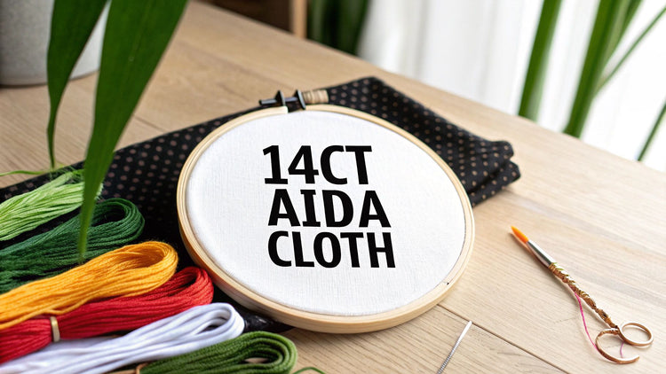 A Stitcher's Guide to 14 ct Aida Cloth - Cross Stitched