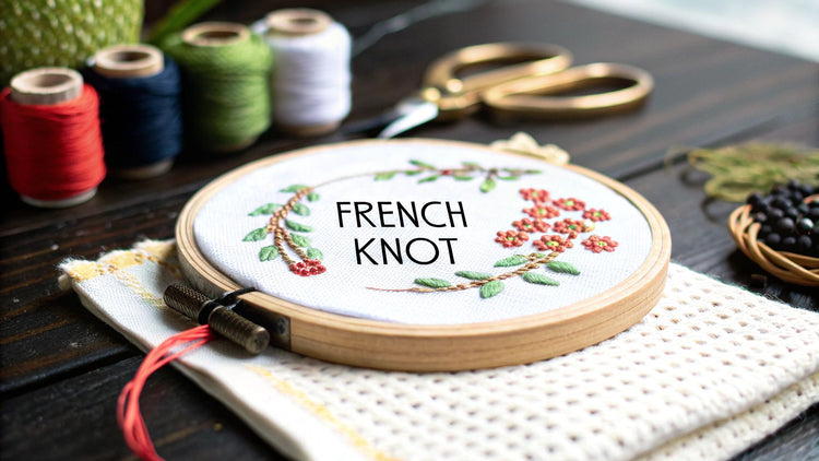 How to Do a French Knot Cross Stitch: Easy Step-by-Step Guide - Cross Stitched