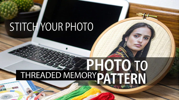 Turn Your Image Into an Embroidery Pattern: turn photo into embroidery pattern - Cross Stitched
