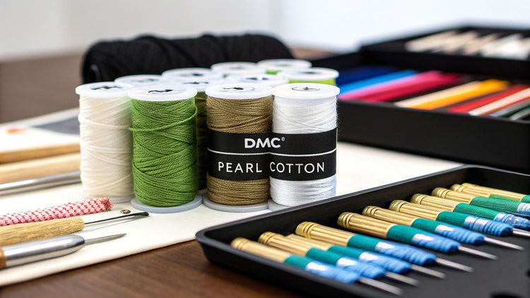 Your Ultimate Guide to DMC Size 8 Pearl Cotton Thread - Cross Stitched