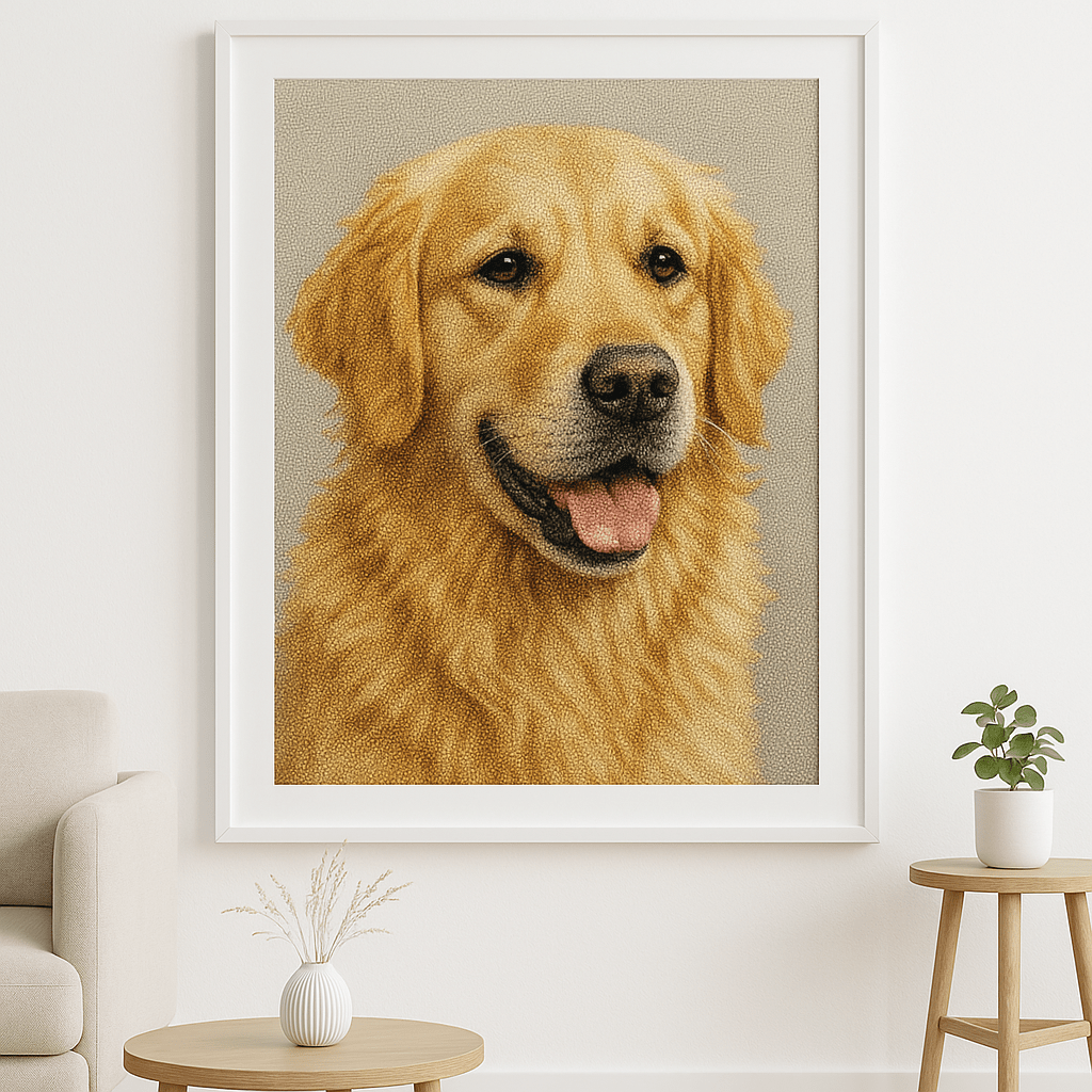 Custom Cross Stitch Tapestry Kit | Just Upload Your Photo! - Cross Stitched