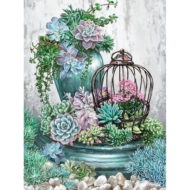succulent cross stitch kit Cross Stitch