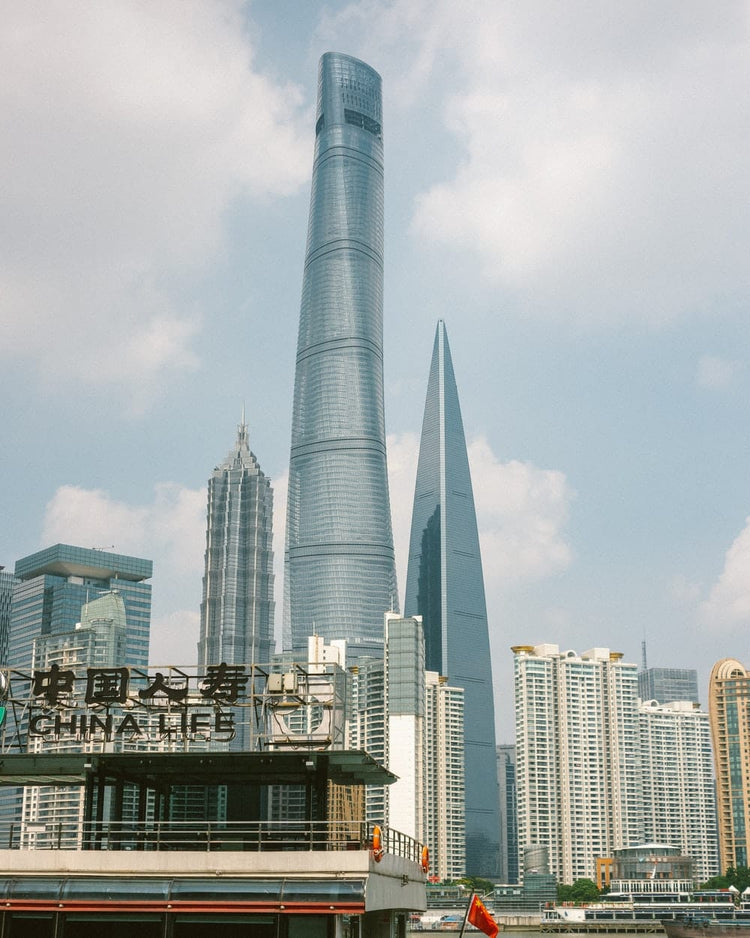 Cross Stitch | Zhongshan - City Skyline Under White Sky During Daytime