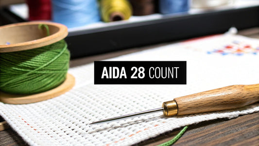 A Cross Stitcher's Guide to Aida 28 Count Fabric - Cross Stitched