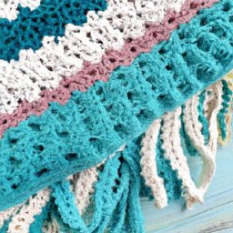 Chevron Crochet Blanket Pattern - A Free Crochet Pattern - Cross Stitched