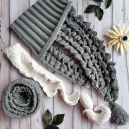 Crochet Grey Cowl Free Pattern - A Free Crochet Pattern - Cross Stitched