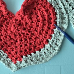 Crochet Heart Dishcloth Pattern - A Free Crochet Pattern - Cross Stitched