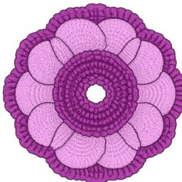 Double Layer Rosette Flower Crochet Pattern - A Free Crochet Pattern - Cross Stitched