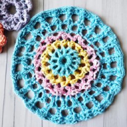 Easy Beginner Friendly Coaster Pattern - A Free Crochet Pattern - Cross Stitched