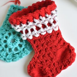 Easy Crochet Christmas Stocking Pattern - A Free Crochet Pattern - Cross Stitched