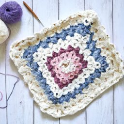 Easy V Stitch Crochet Blanket Pattern - A Free Crochet Pattern - Cross Stitched