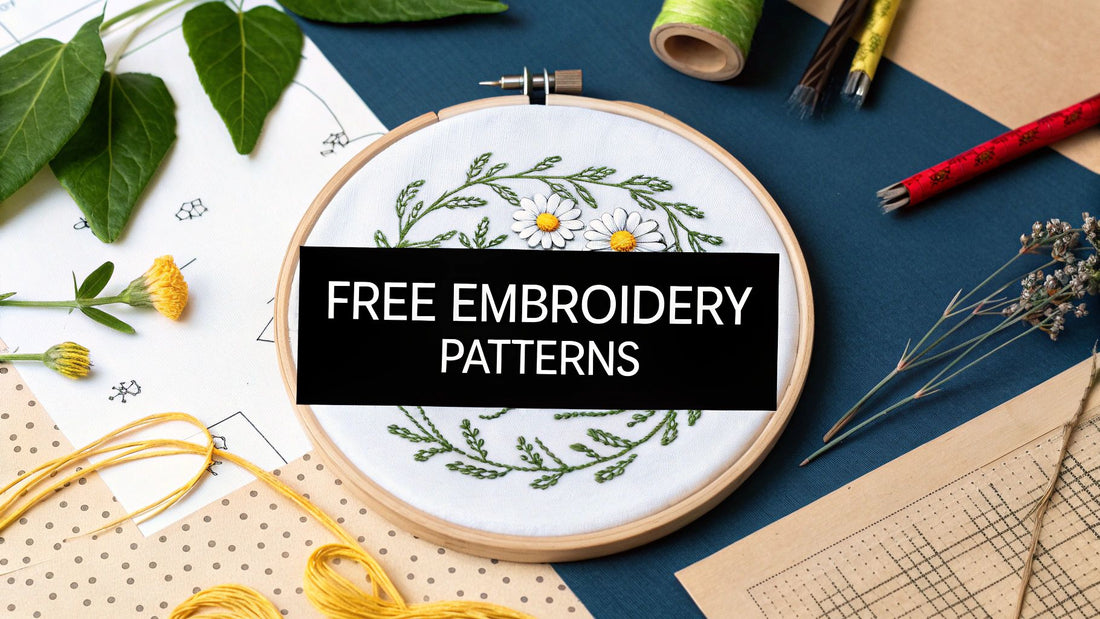 Embroidery patterns for beginners free: 6 easy projects - Cross Stitched