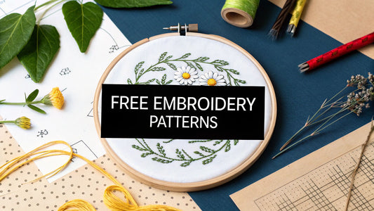 Embroidery patterns for beginners free: 6 easy projects - Cross Stitched