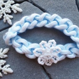 Frozen Snowflake Headband Crochet Pattern - A Free Crochet Pattern - Cross Stitched