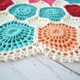 Granny Stitch Ripple Blanket Baby Pattern - A Free Crochet Pattern - Cross Stitched