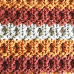 Herringbone Half Double Crochet Fall Blanket Pattern - A Free Crochet Pattern - Cross Stitched