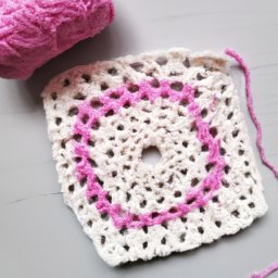 How To Crochet A Solid Granny Square Pattern - A Free Crochet Pattern - Cross Stitched