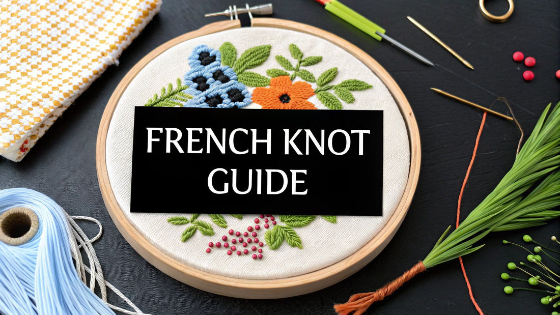 how to make a french knot cross stitch: Quick guide - Cross Stitched