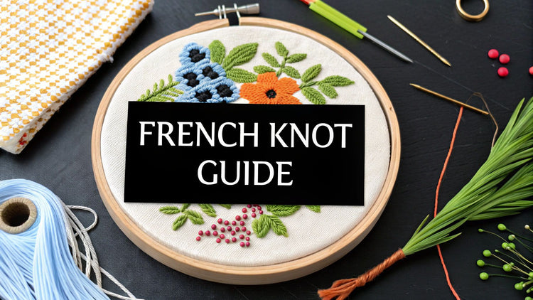 how to make a french knot cross stitch: Quick guide - Cross Stitched