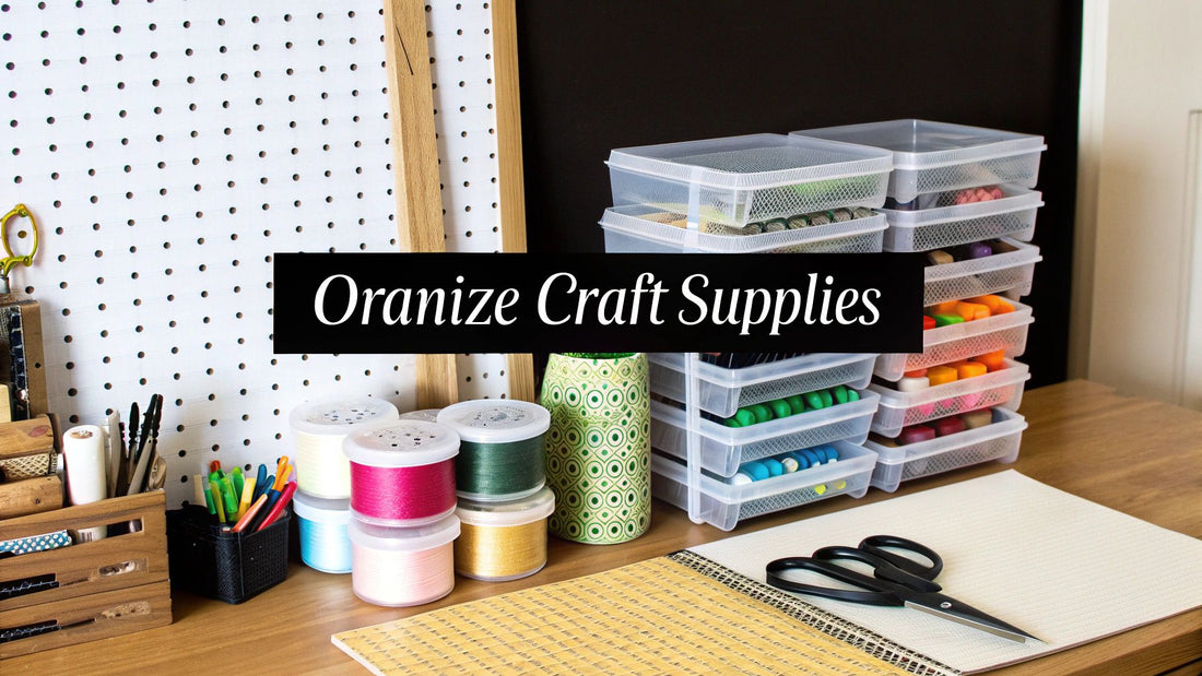How to Organize Craft Supplies Like a Pro - Cross Stitched