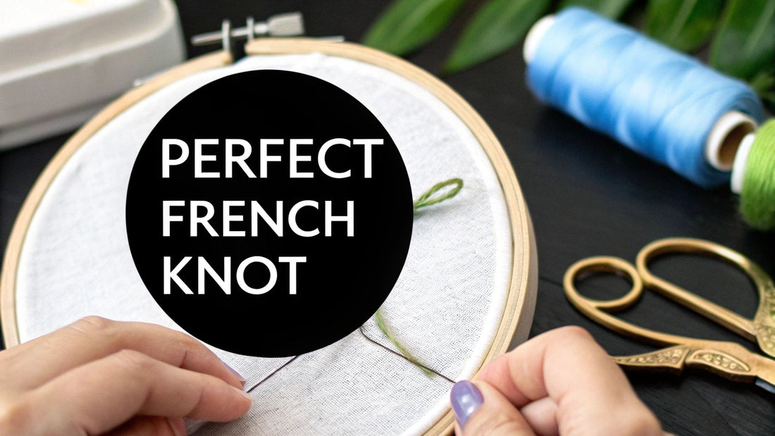 Tie In French How to Tie a French Knot Perfectly Every Time – Cross Stitched