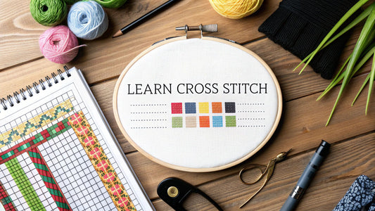 Learn cross stitch: The Essential Beginner's Guide to Your First Project