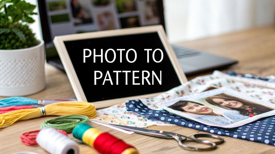 Learn how to make cross stitch pattern from photo - Cross Stitched