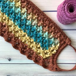 Luna Chevron Scarf Crochet Pattern - A Free Crochet Pattern - Cross Stitched