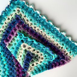 Ombre Crochet Triangle Wrap Pattern - A Free Crochet Pattern - Cross Stitched