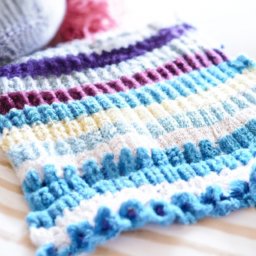 Striped Crochet Baby Blanket Pattern - A Free Crochet Pattern - Cross Stitched