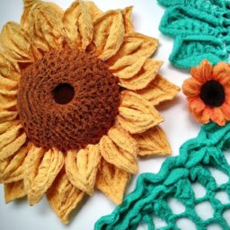 Sunflower Crochet Pattern - A Free Crochet Pattern - Cross Stitched