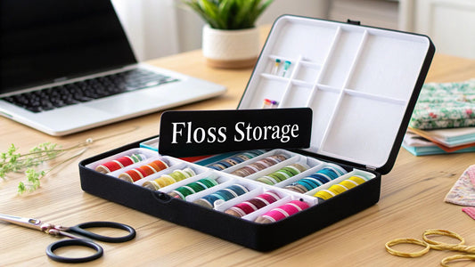 The Best Way to Store Embroidery Floss for Crafters - Cross Stitched