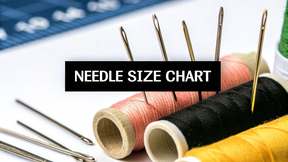 The Ultimate Embroidery Needles Size Chart and Guide – Cross Stitched