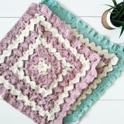 Two Triangle Crochet Baby Blanket Pattern - A Free Crochet Pattern - Cross Stitched