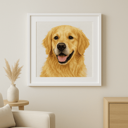 Custom Cross Stitch Kit - Preview Your Design - Cross Stitched