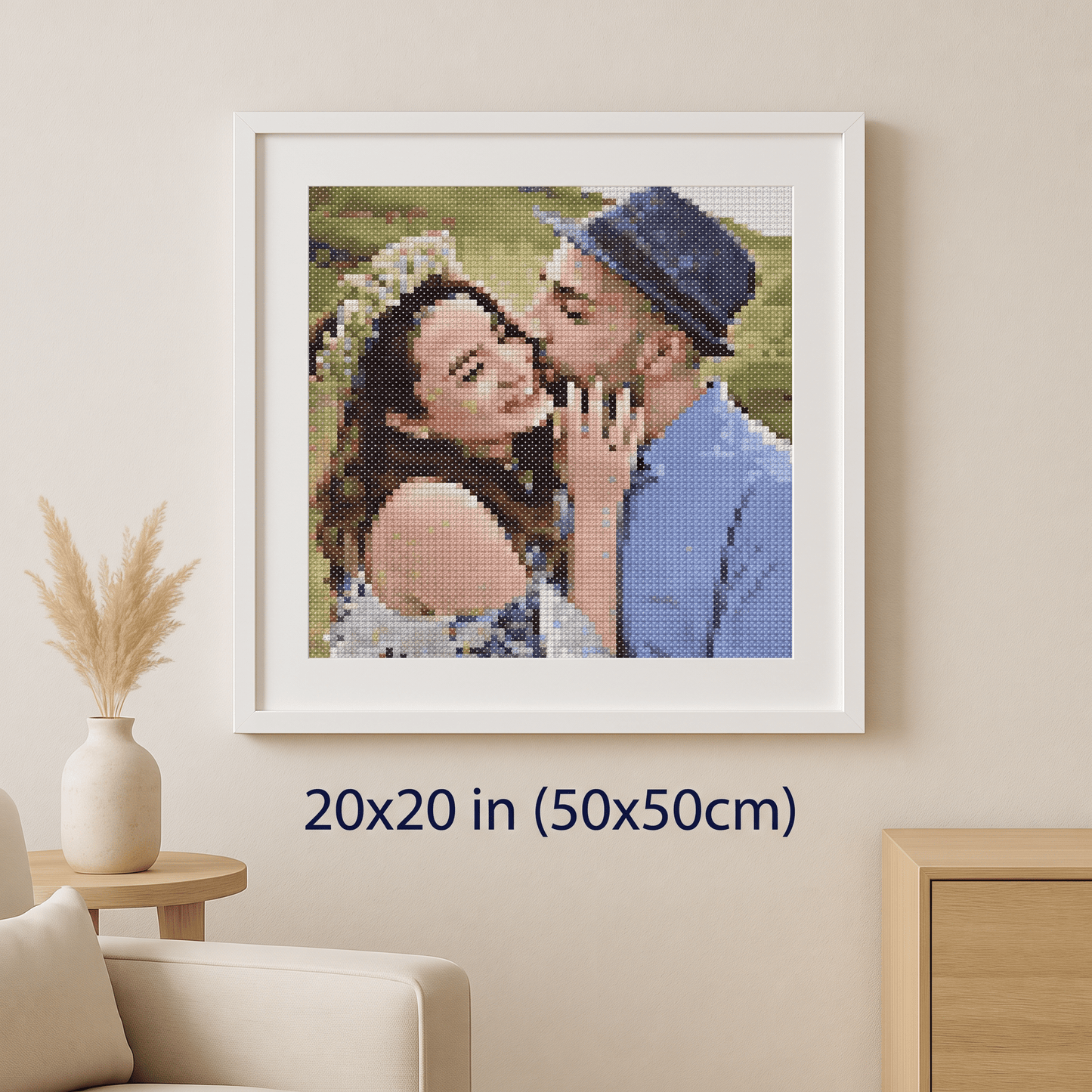 Custom Cross Stitch Tapestry Kit | Just Upload Your Photo! - Cross Stitched