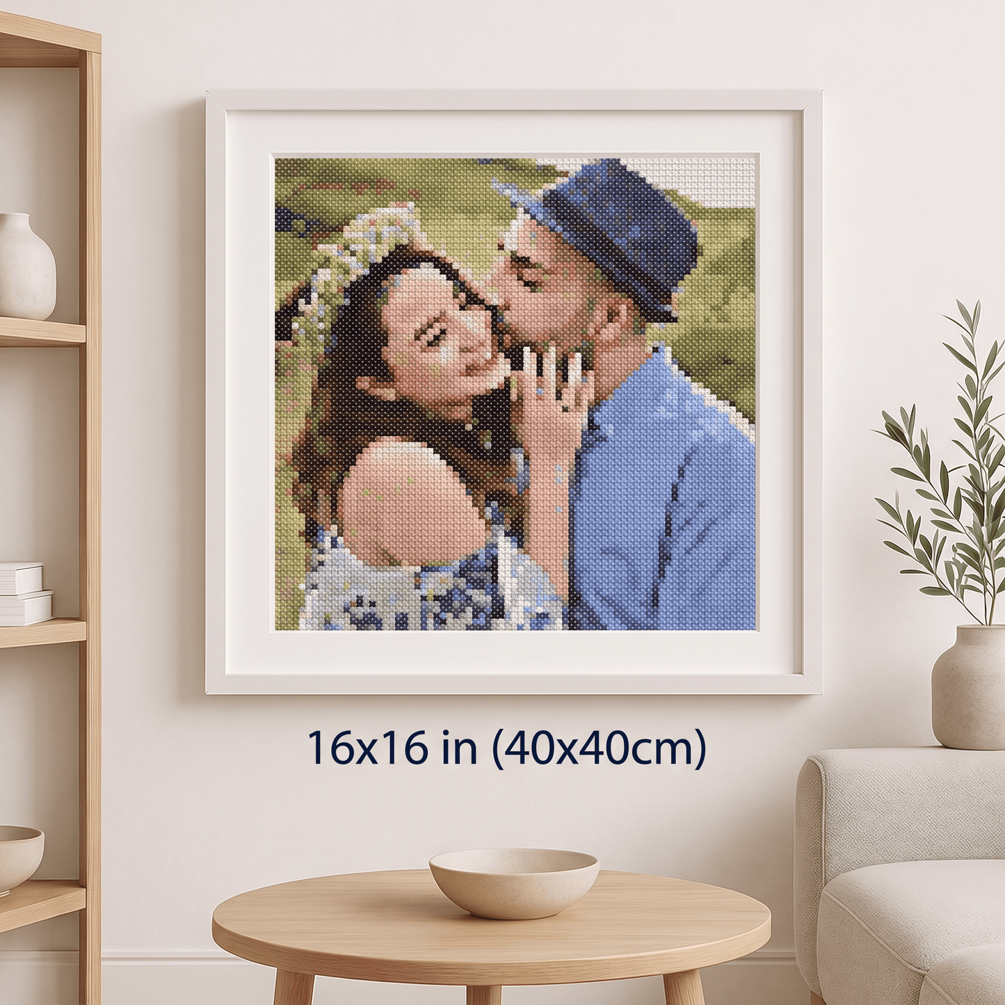 Custom Cross Stitch Tapestry Kit | Just Upload Your Photo! - Cross Stitched