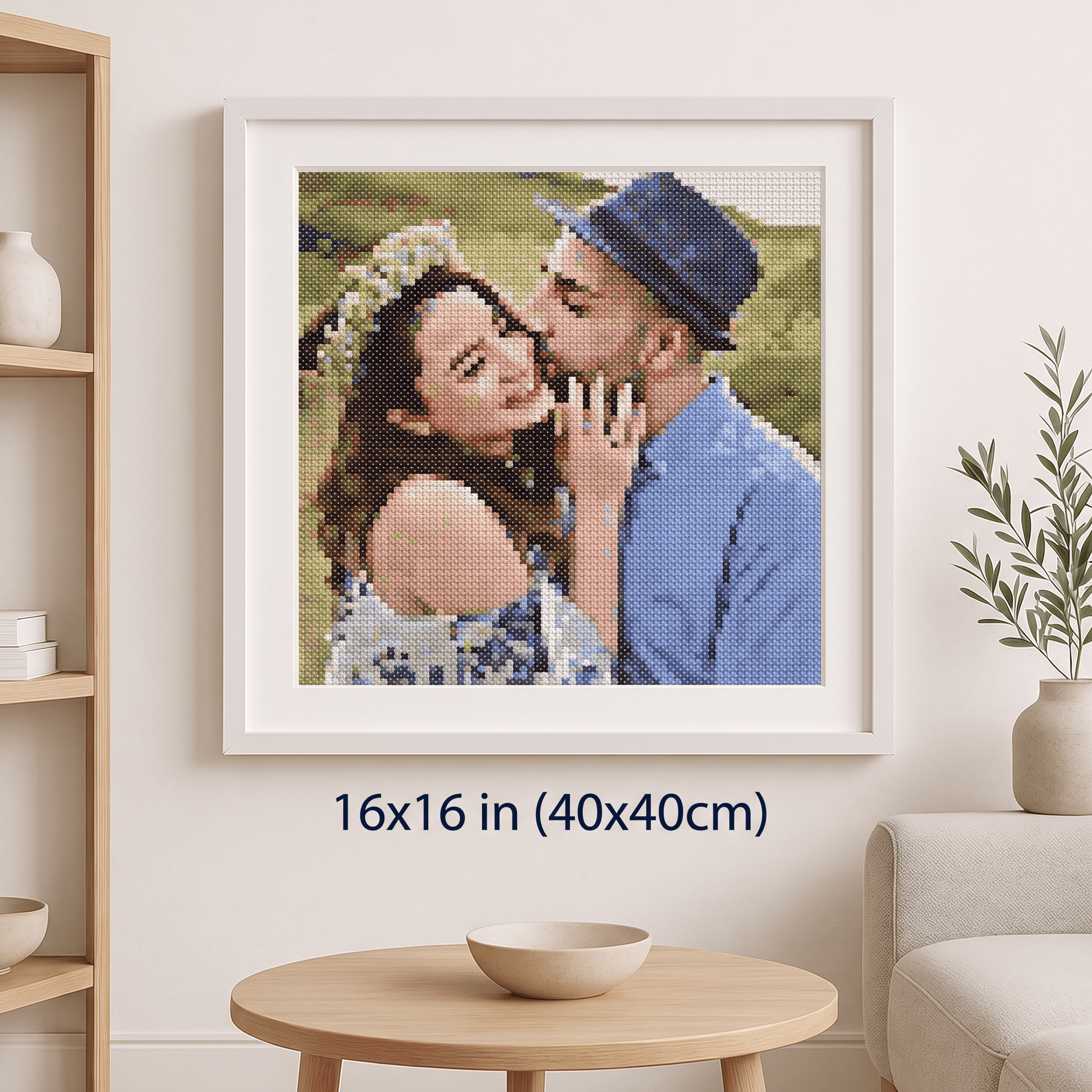 Custom Cross Stitch Tapestry Kit | Just Upload Your Photo! - Cross Stitched