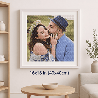 Custom Cross Stitch Tapestry Kit | Just Upload Your Photo! - Cross Stitched