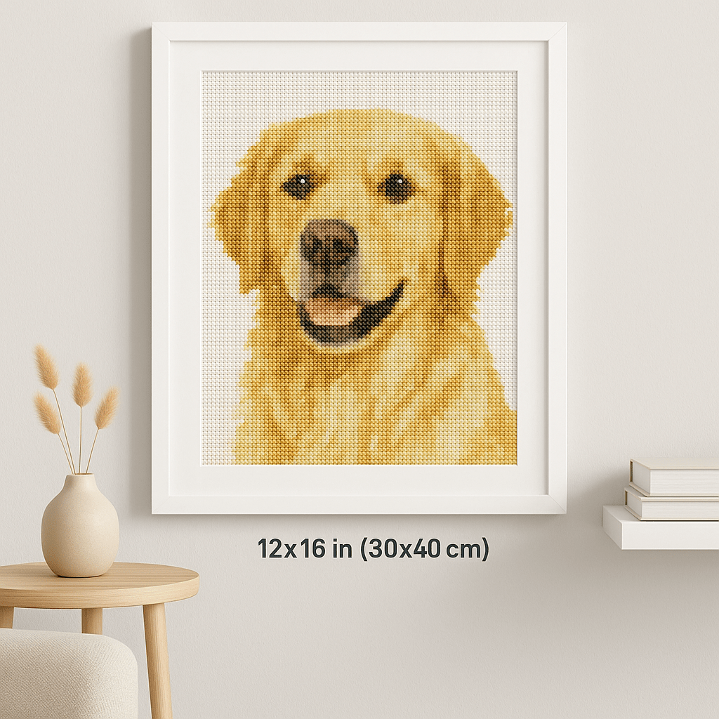 Custom Cross Stitch Tapestry Kit | Just Upload Your Photo! - Cross Stitched