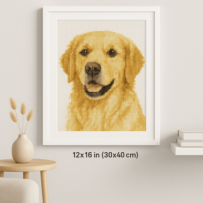 Custom Cross Stitch Tapestry Kit | Just Upload Your Photo! - Cross Stitched