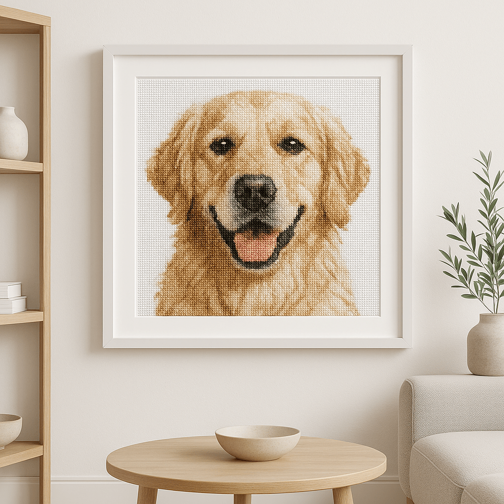 Custom Cross Stitch Tapestry Kit | Just Upload Your Photo! - Cross Stitched