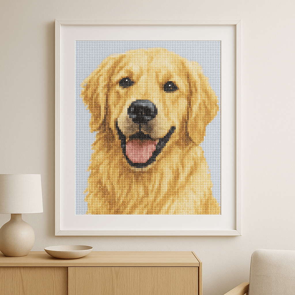 Custom Cross Stitch Tapestry Kit | Just Upload Your Photo! - Cross Stitched