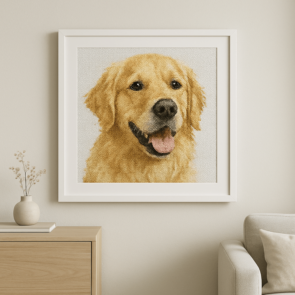 Custom Cross Stitch Tapestry Kit | Just Upload Your Photo! - Cross Stitched