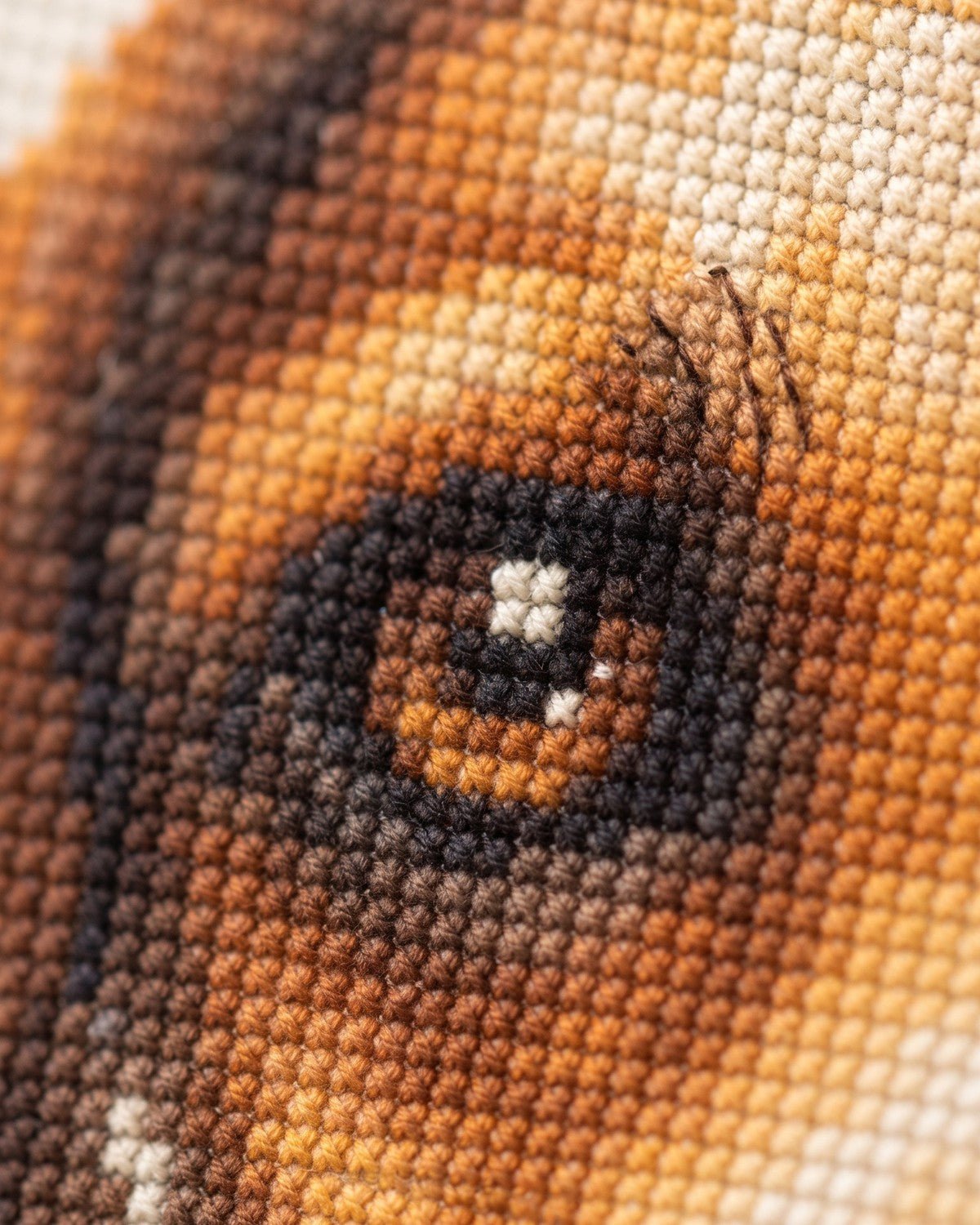 Custom Pet Cross Stitch Tapestry Kit | Just Upload Your Own Photo! - Cross Stitched