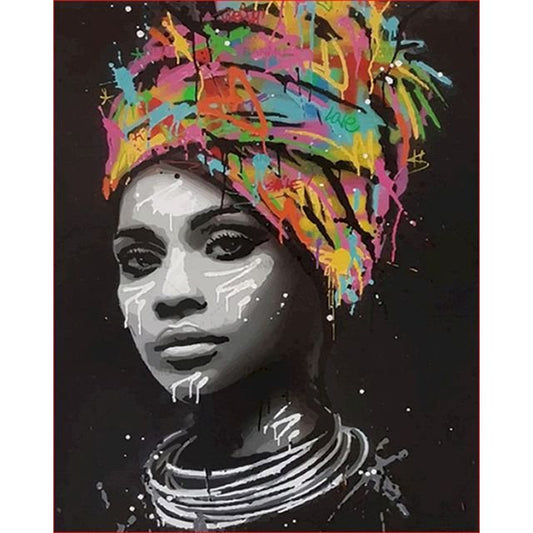 Cross Stitch | Art of African Woman - Cross Stitched