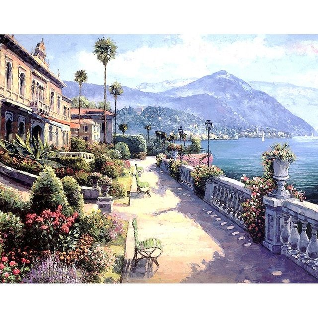 Cross Stitch | Bellagio Promenade - Cross Stitched