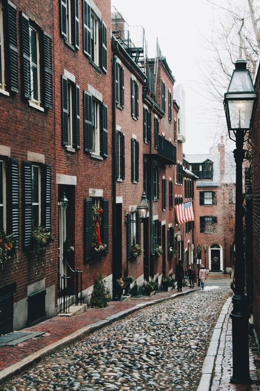 Cross Stitch | Boston - Brown And White Concrete Building During Daytime - Cross Stitched