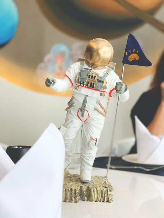 Cross Stitch | Chaoyang - Standing Astronaut Figurine - Cross Stitched