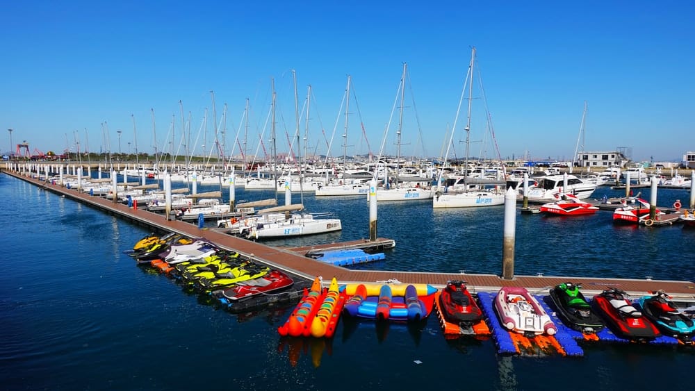 Cross Stitch | Dalian - Ships On Dock - Cross Stitched